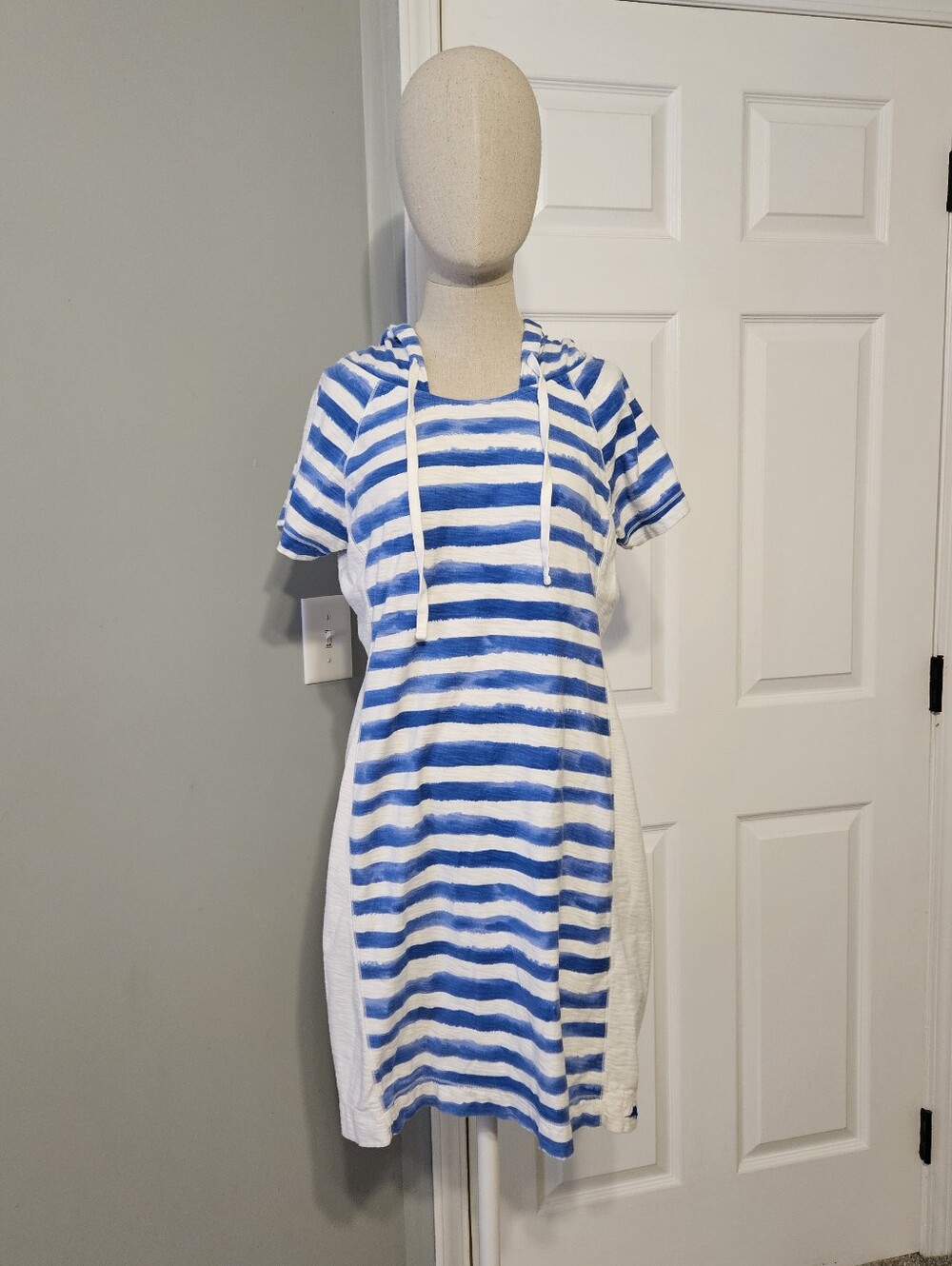 Tommy Bahama Blue Tie-Dye Cotton Dress
